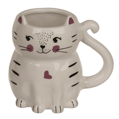 Tasse becher katze weiss - tasse,