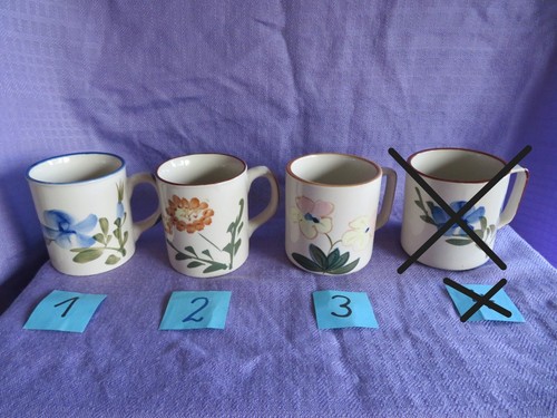 Tasse mit blumendekor pott - mit,