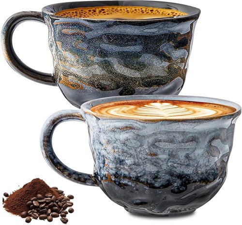 Cappuccinotassen set steingut - cappuccinotassen,