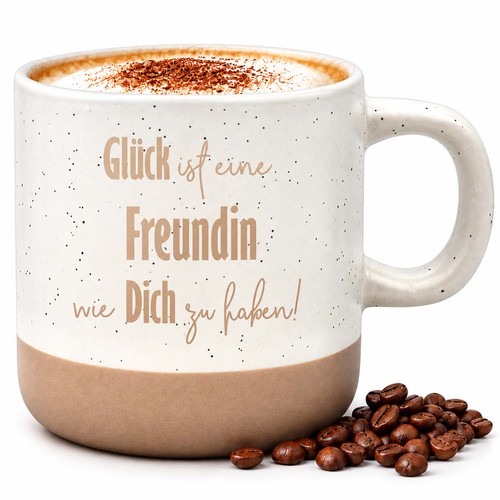 Tasse steingut glück ist eine - ist,