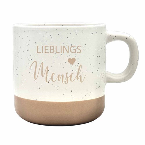 Tasse steingut lieblingsmensch - steingut,