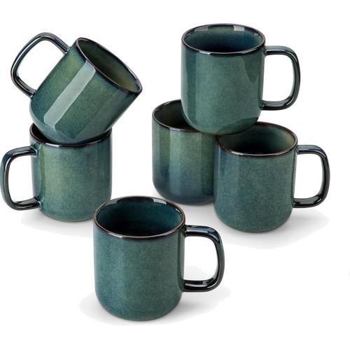 Kaffeetassen set 6er steingut - kaffeetassen,