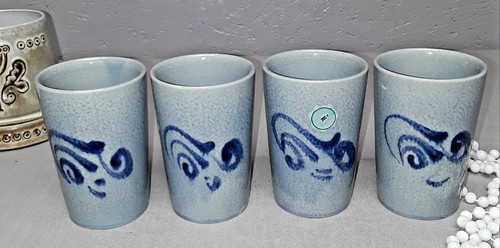 Steingut blauer salzglasur - steingut,