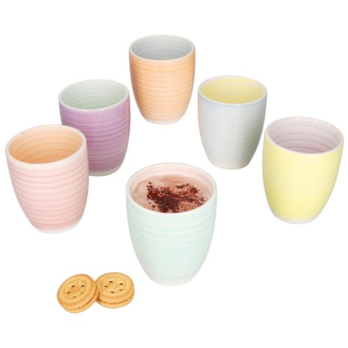 Pastello 6er set kaffeebecher - set,