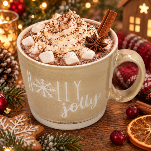 Kaffeebecher holly jolly - holly,
