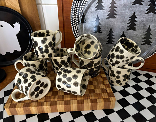 Tasse scandi deko schwarz - scandi,